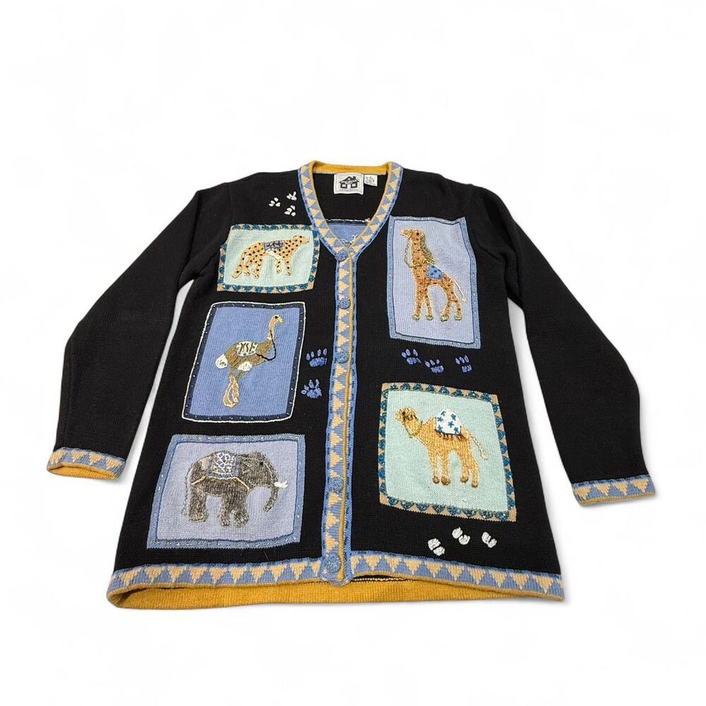 Storybook Knits Safari Cardigan Sz M